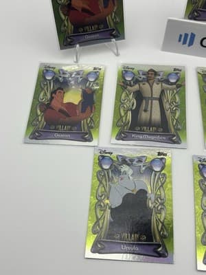 2025 topps chrome disney villains lot Ursula Gaston 8 Lot - Thumbnail 3