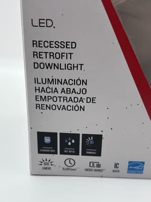 Utilitech LED 2700K Soft White 600 Lumens Recessed Retrofit Downlight | Fits 4” - Thumbnail 7