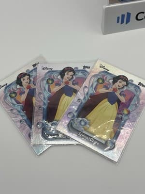 Topps Disney Pink Parallel Lot 10 Cards Cinderella Snow White Merida Raya Anna - Thumbnail 4