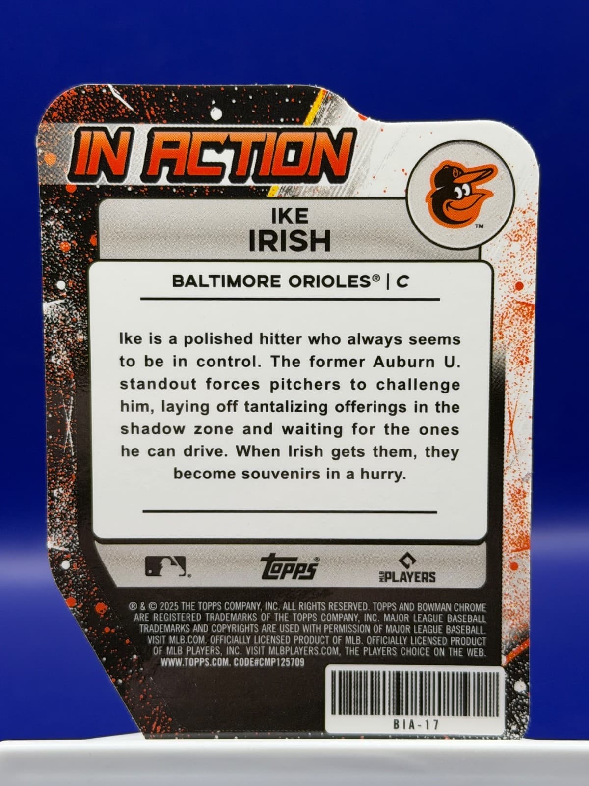 2025 Bowman Draft - Bowman in Action Ike Irish #BIA-17 (RC) - Thumbnail 2