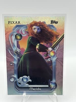 Topps Disney Pink Parallel Lot 10 Cards Cinderella Snow White Merida Raya Anna - Thumbnail 3