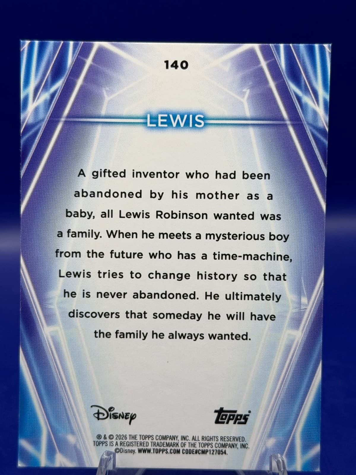 2026 Topps Disney Neon Lewis #140 Base Meet the Robinsons Disney NM - Thumbnail 2