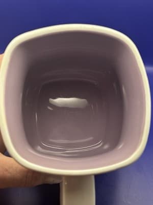 Scentsy Classic Curve Mug Warm Enliven Inspire White Purple Lavender Coffee 16oz - Thumbnail 5