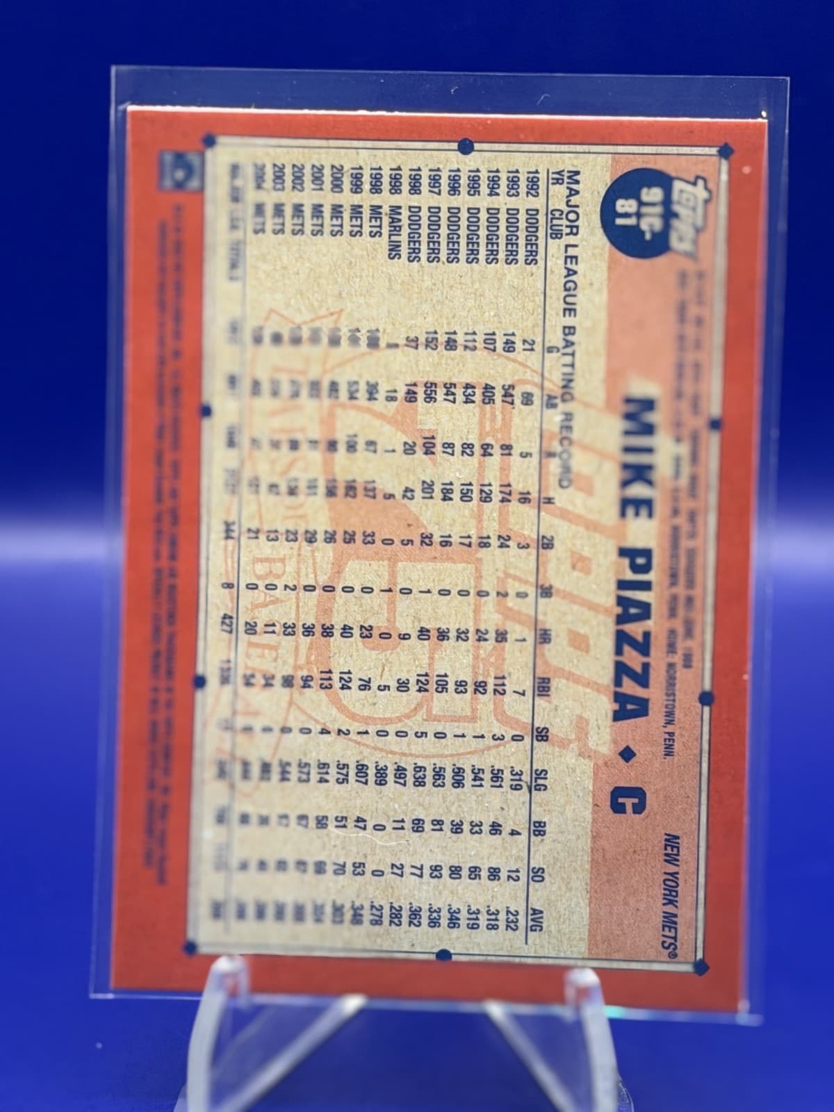 2026 Topps Series 1 Silver Pack Chrome Mojo Mike Piazza #91C-81 #91C-81 - Thumbnail 2