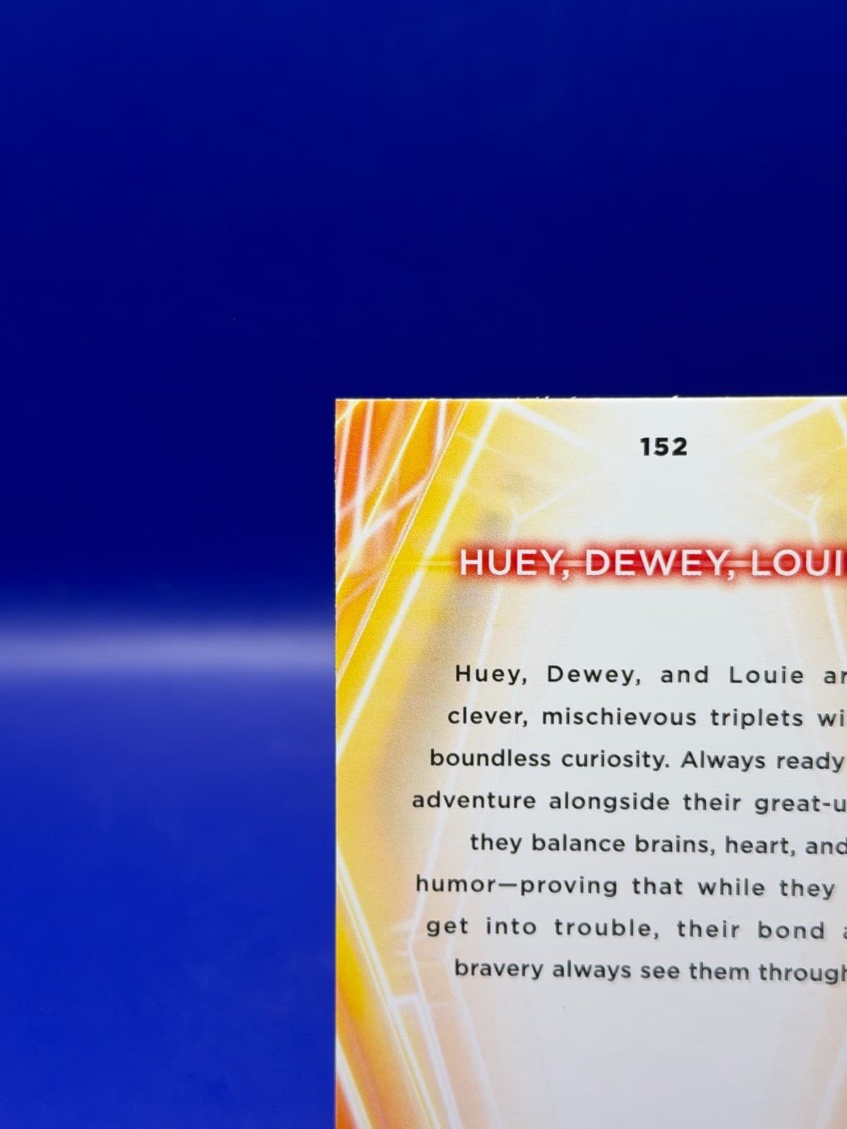 2026 Topps Disney Neon Huey #152 Diamante Foil DuckTales Disney NM - Thumbnail 7