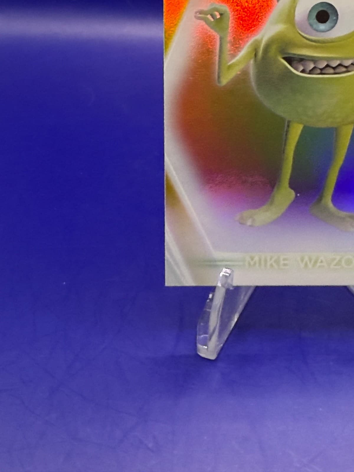 2026 Topps Disney Neon Mike Wazowski #119 Rainbow Foilboard Pixar NM - Thumbnail 5