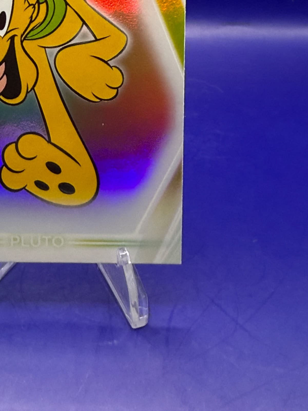 2026 Topps Disney Neon Pluto #198 Rainbow Foilboard Disney Icon NM - Thumbnail 4