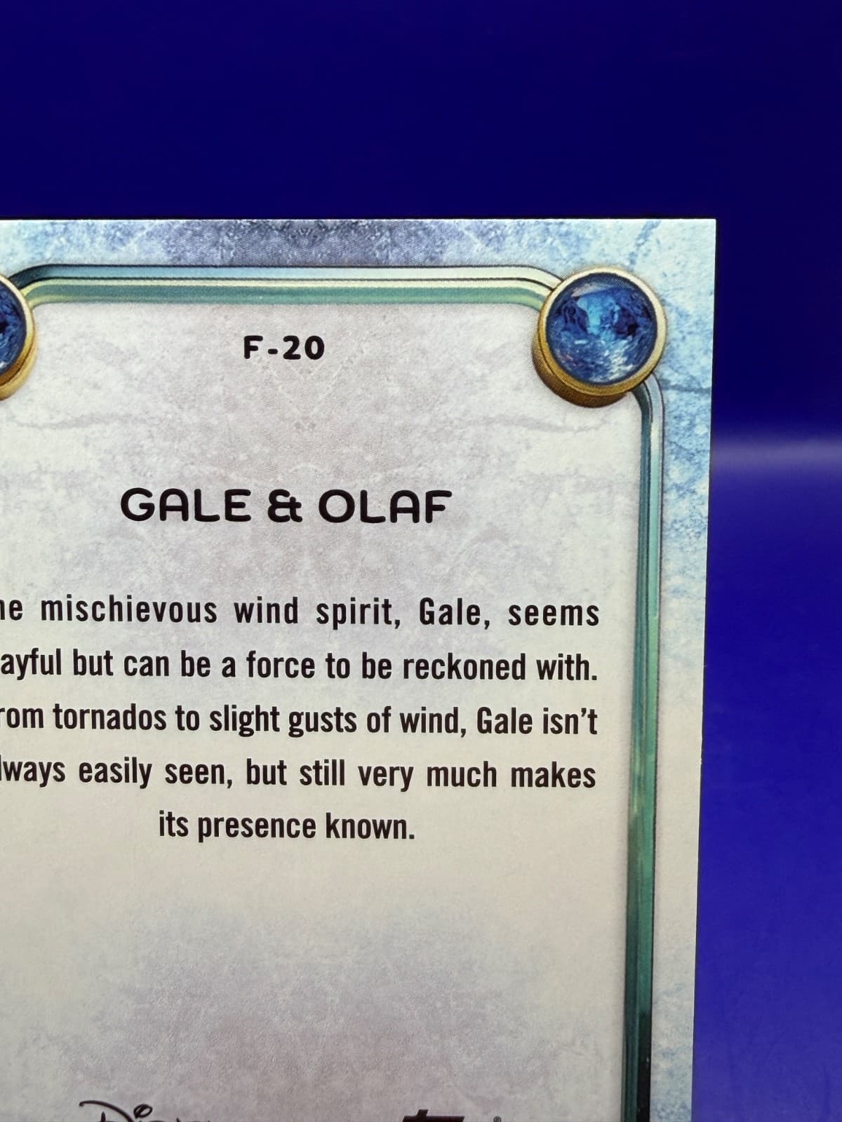 2025 Topps Disney Wonder Gale Olaf #F-20 Frozen Foil Character Variation NM - Thumbnail 9