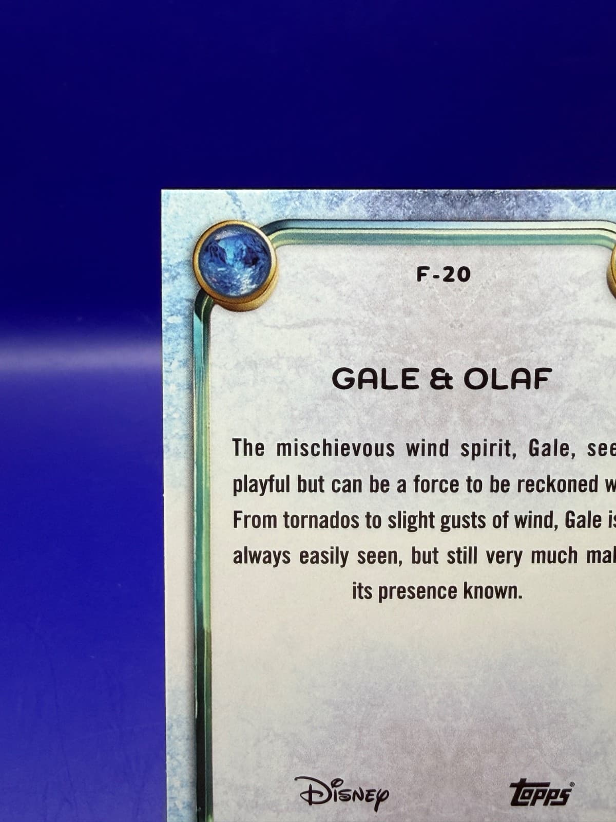 2025 Topps Disney Wonder Gale Olaf #F-20 Frozen Foil Character Variation NM - Thumbnail 8