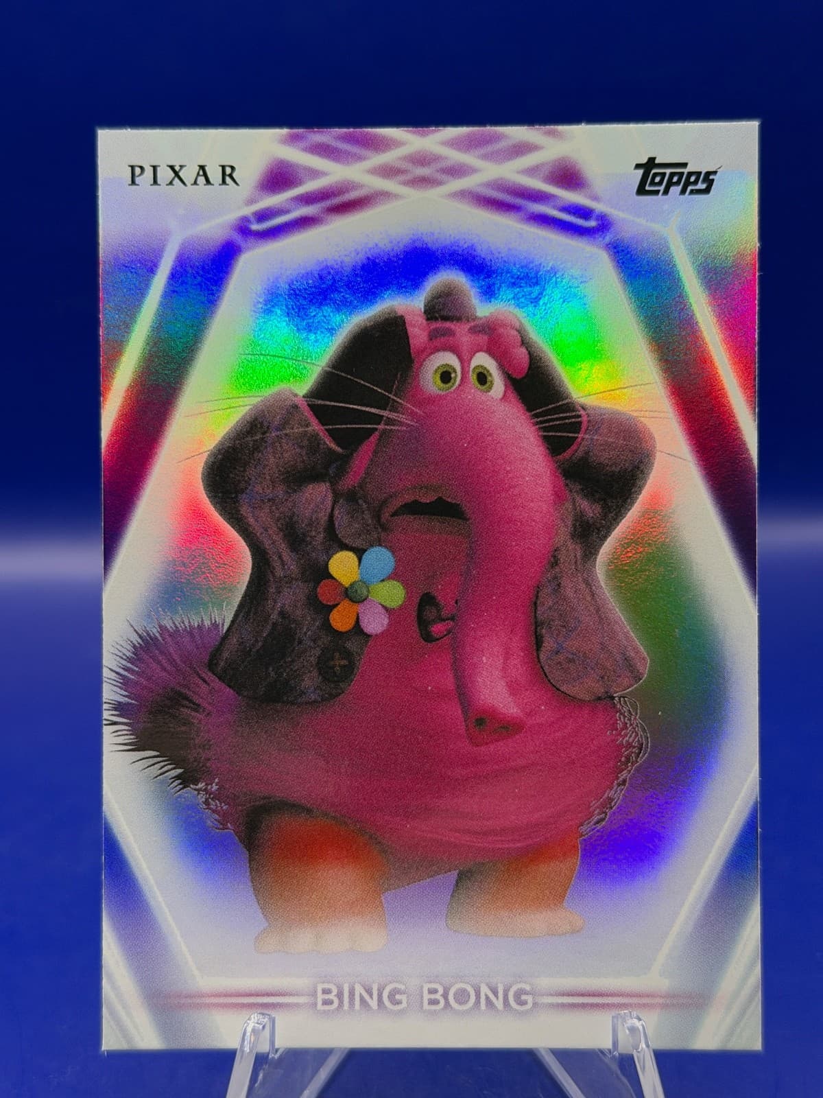 2026 Topps Disney Neon Bing Bong #168 Rainbow Foilboard Inside Out NM