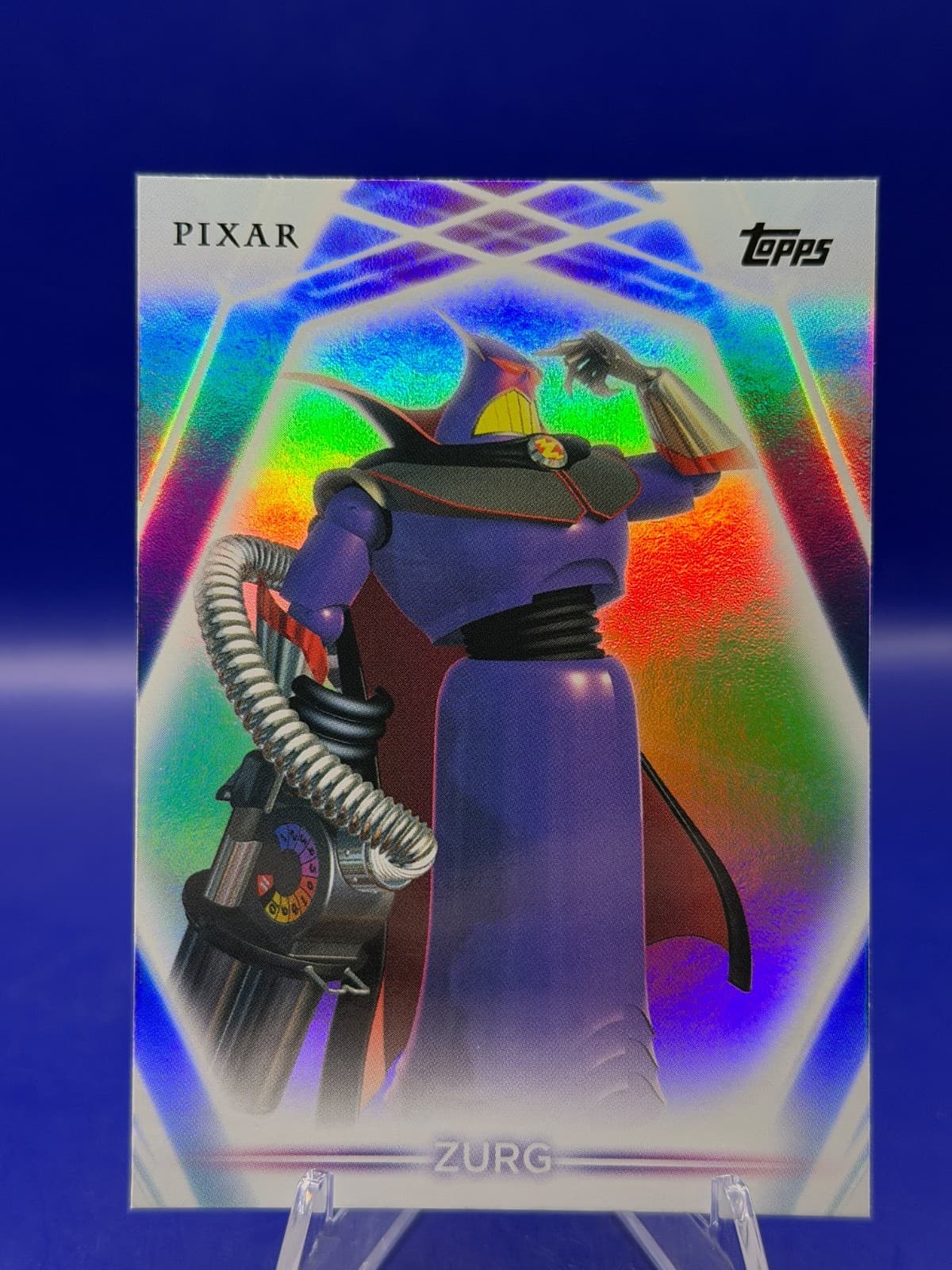 2026 Topps Disney Neon Zurg #34 Rainbow Foilboard Toy Story Villain NM