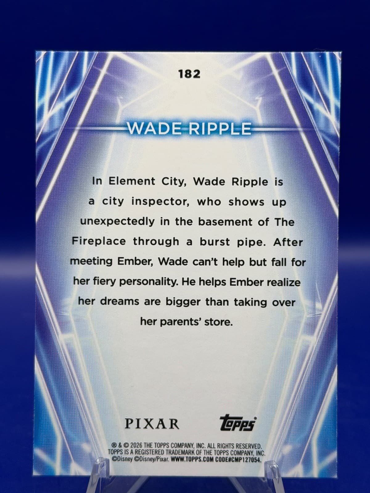 2026 Topps Disney Neon Wade Ripple #182 Base Elemental Pixar NM - Thumbnail 2