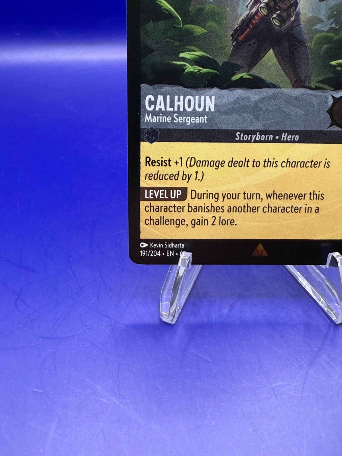Lorcana Azurite Sea Calhoun Marine Sergeant #191/204 Foil NM - Thumbnail 5