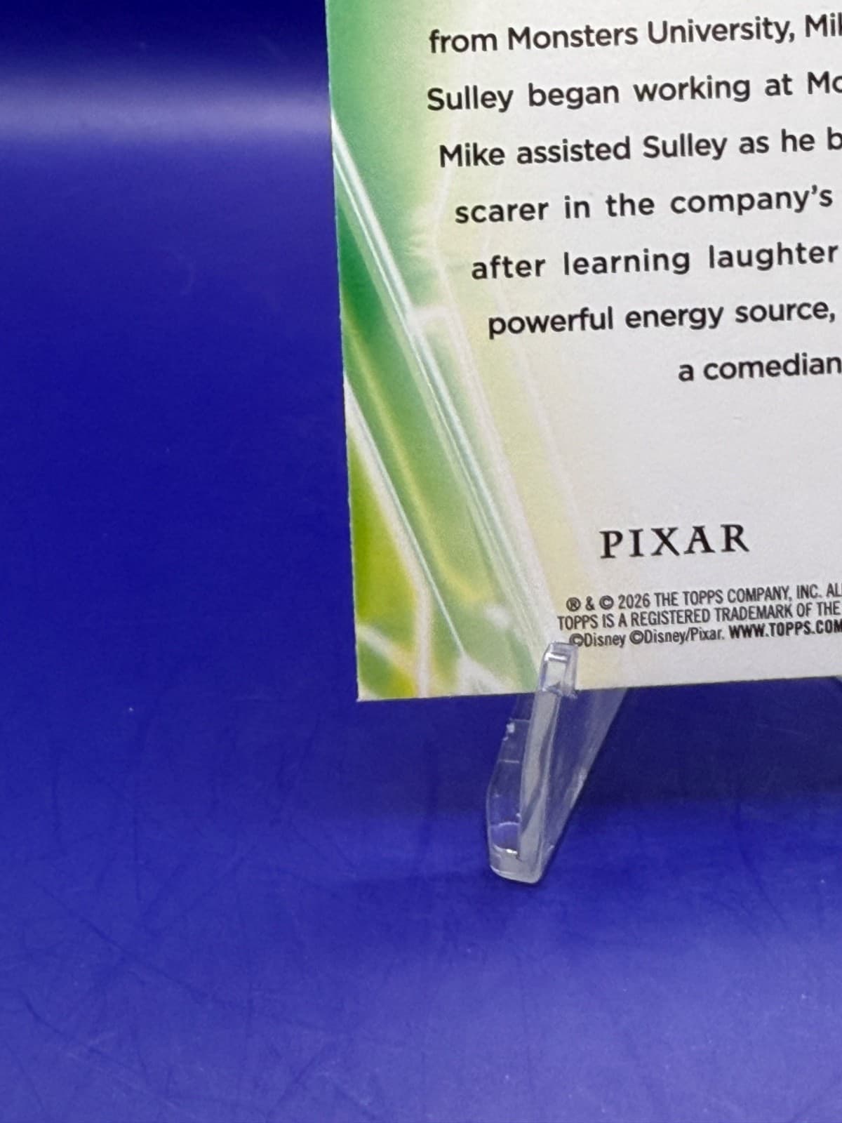 2026 Topps Disney Neon Mike Wazowski #119 Rainbow Foilboard Pixar NM - Thumbnail 10