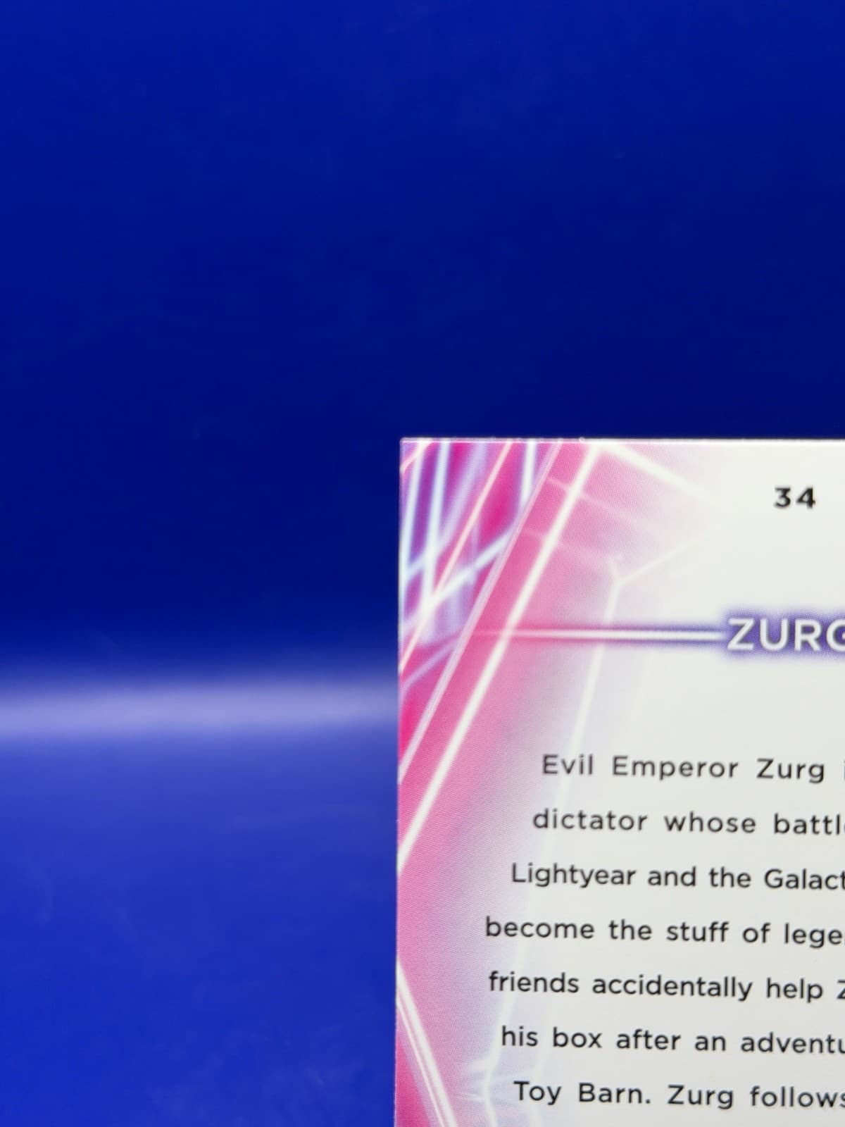 2026 Topps Disney Neon Zurg #34 Rainbow Foilboard Toy Story Villain NM - Thumbnail 7