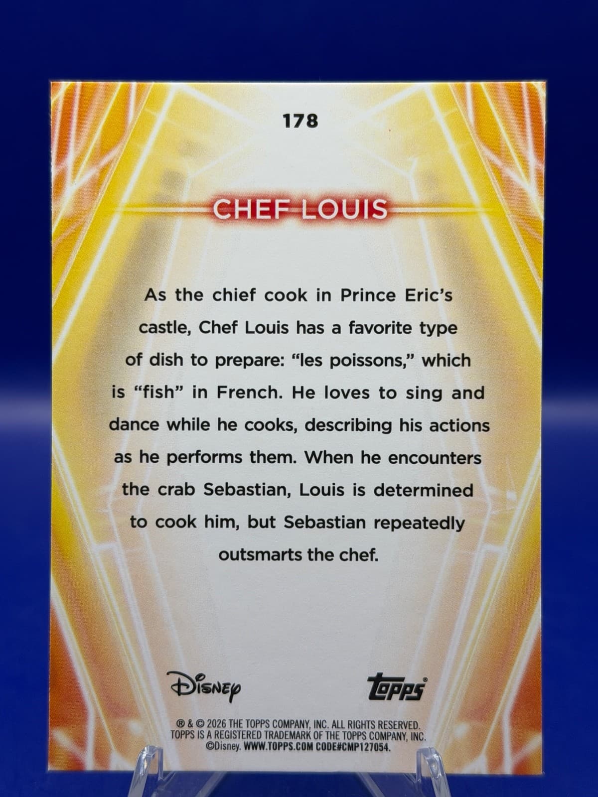 2026 Topps Disney Neon Chef Louis #178 Base Diamante 2 Card Lot NM - Thumbnail 6