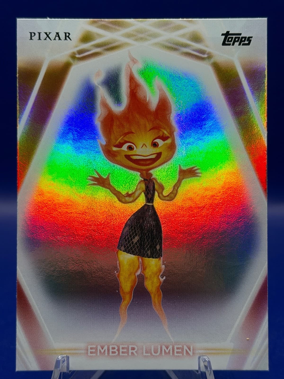 2026 Topps Disney Neon Ember Lumen #181 Rainbow Foilboard Elemental NM