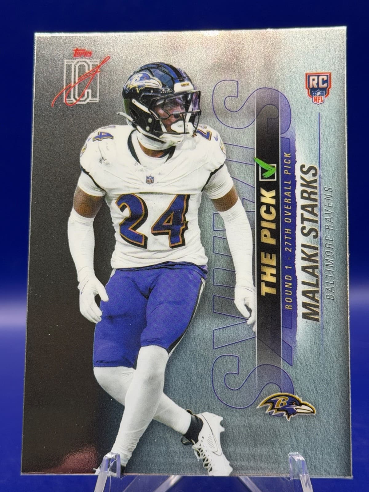 2025 Topps Signature Class Malakai Starks The Pick TP-3 RC Ravens NM