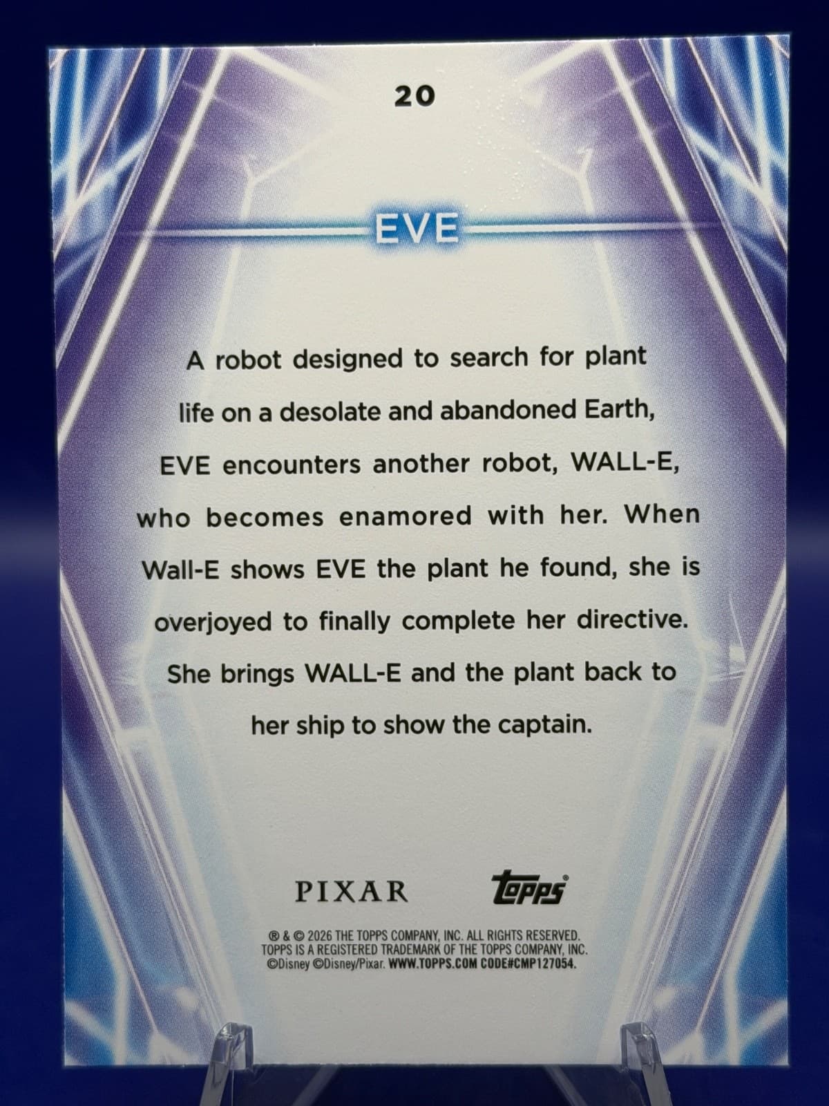 2026 Topps Disney Neon EVE #20 Base WALL-E Pixar Disney NM - Thumbnail 2