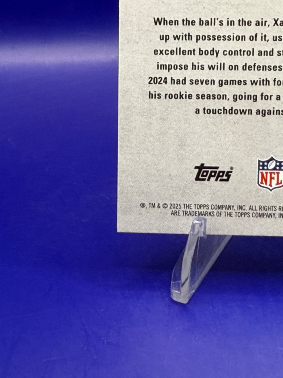 2025 Topps Signature Class Xavier Legette #65 Green Purple Panthers NM - Thumbnail 10