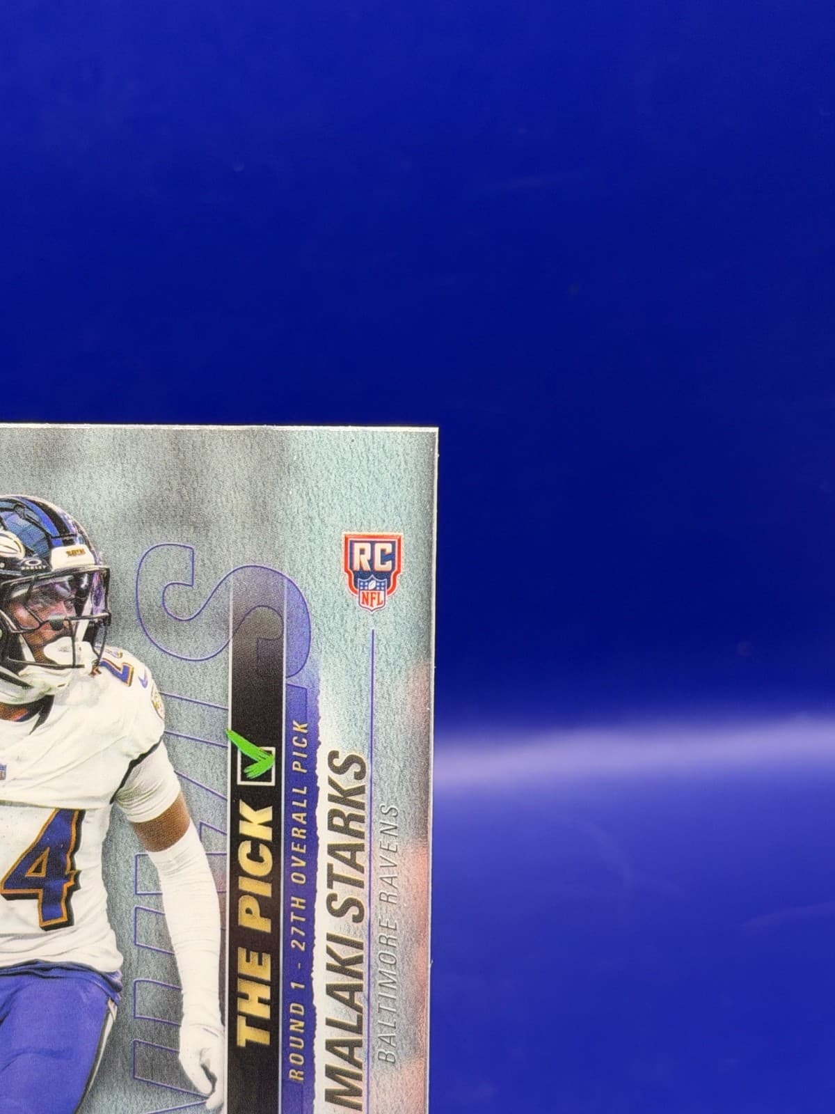 2025 Topps Signature Class Malakai Starks The Pick TP-3 RC Ravens NM - Thumbnail 3