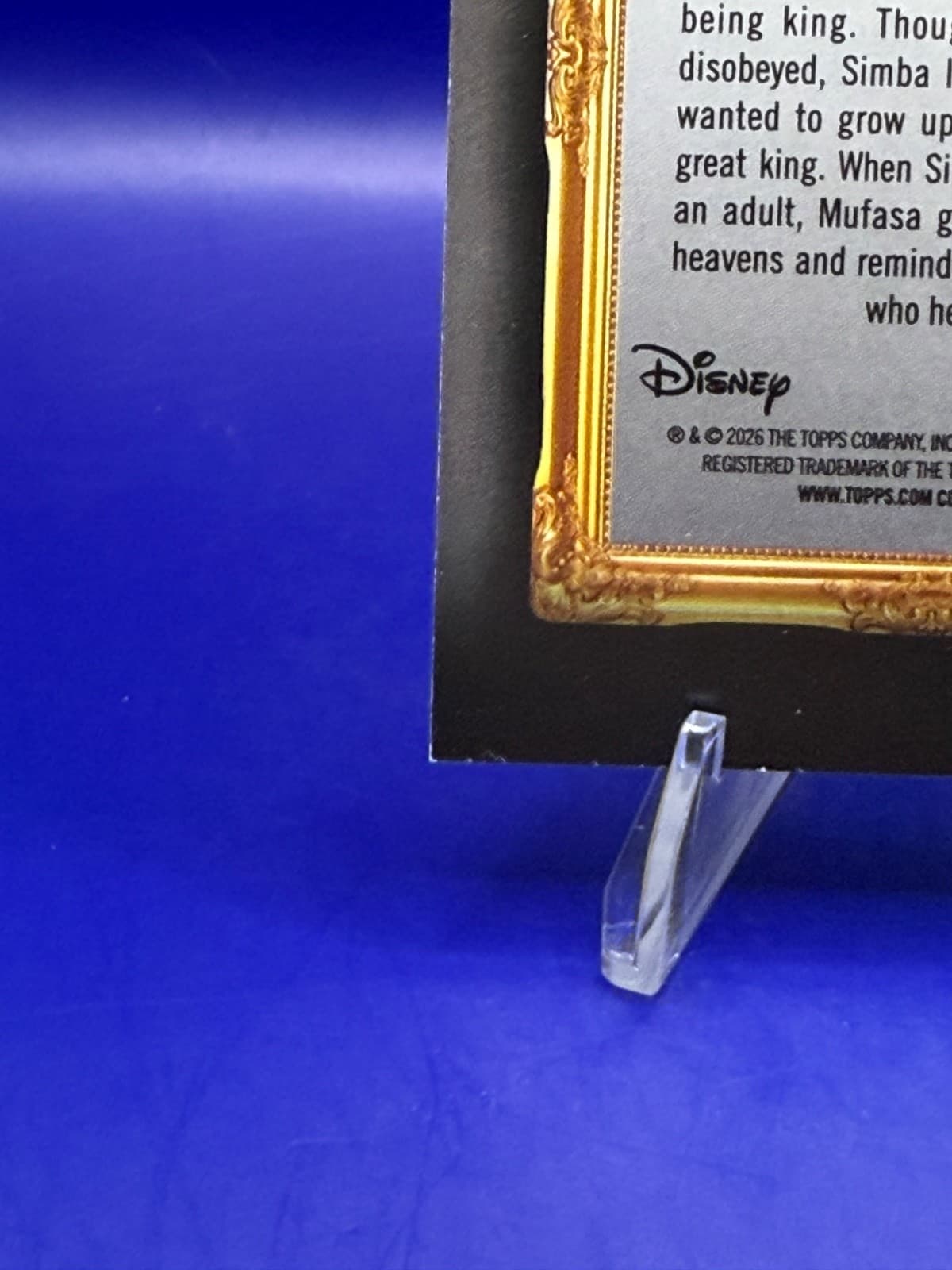 2026 Topps Disney Neon Family First Simba Mufasa #FF-5 Lion King NM - Thumbnail 10