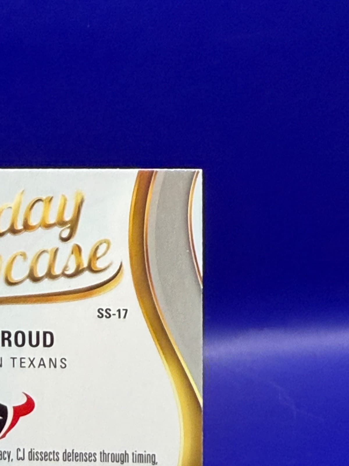 2025 Topps Signature Class CJ Stroud Sunday Showcase SS-17 Texans NM - Thumbnail 8