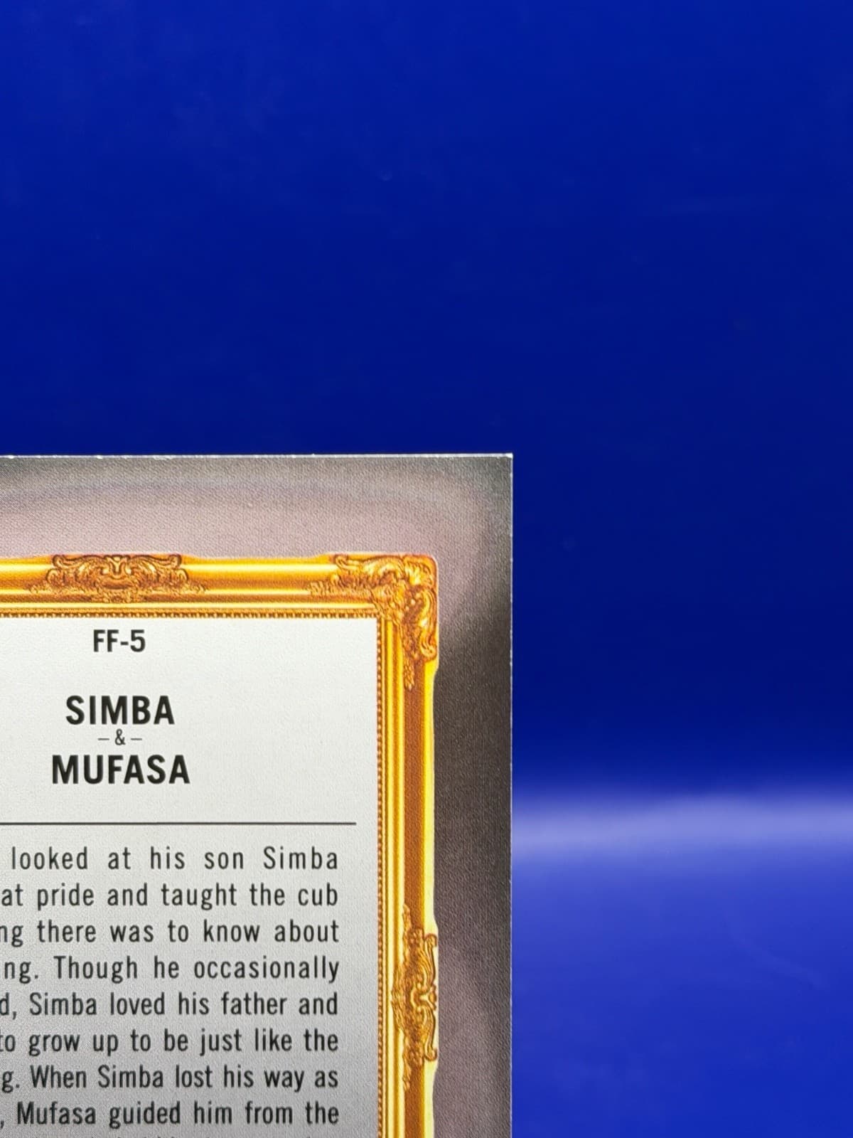 2026 Topps Disney Neon Family First Simba Mufasa #FF-5 Lion King NM - Thumbnail 8