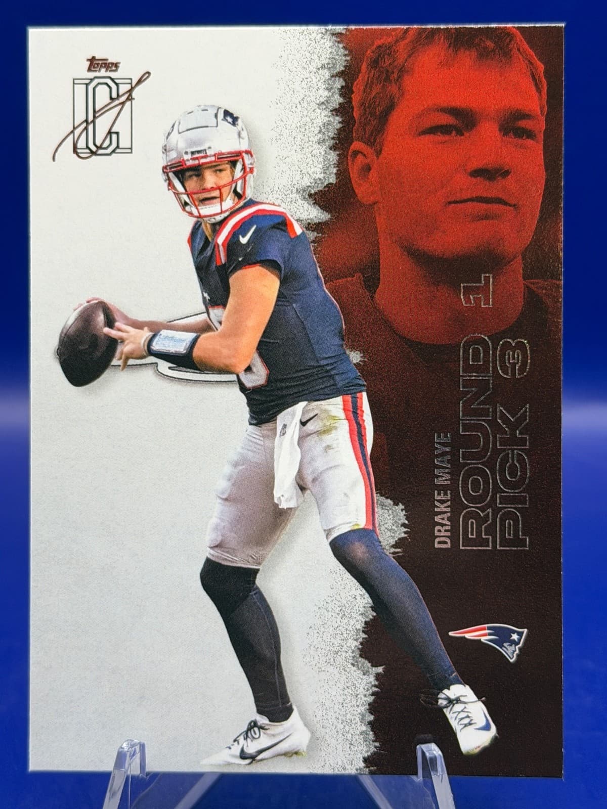 2025 Topps Signature Class Drake Maye #38 White Patriots QB NM