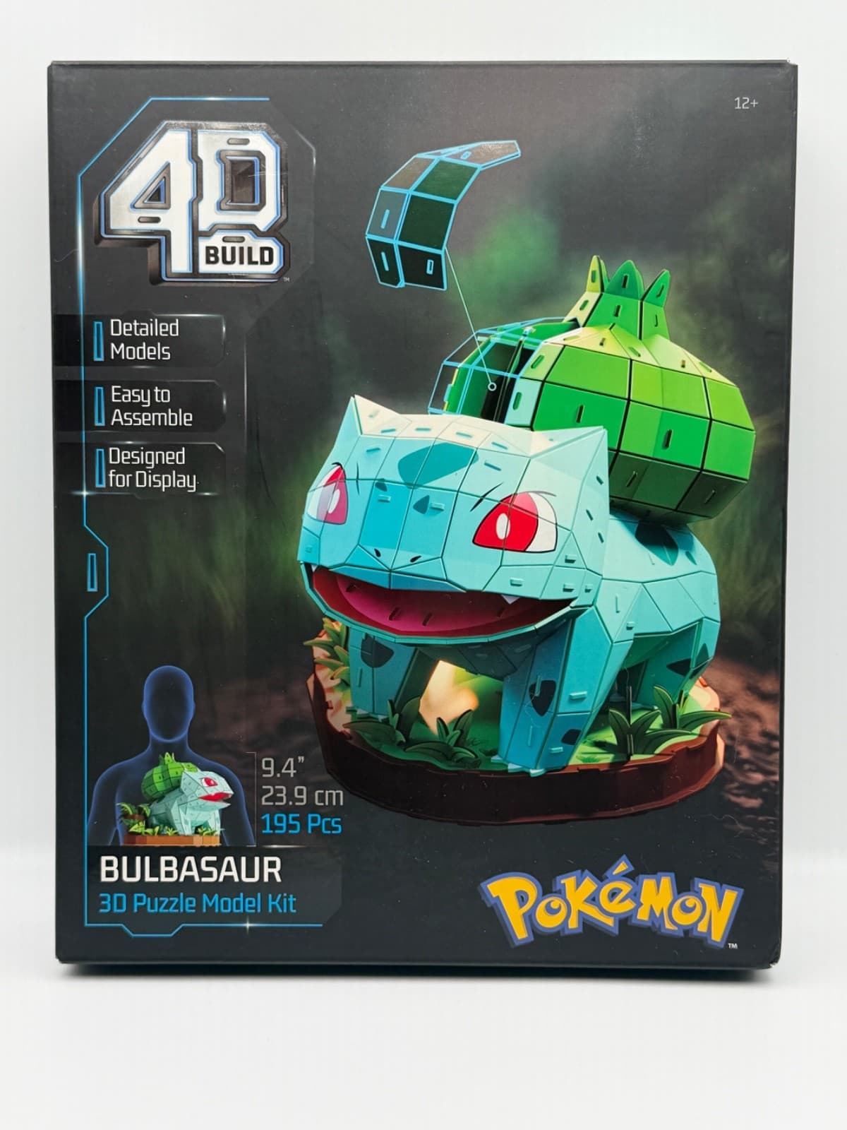 Pokemon Bulbasaur 4D Build 3D Puzzle Model Kit 195 Pcs Spin Master New