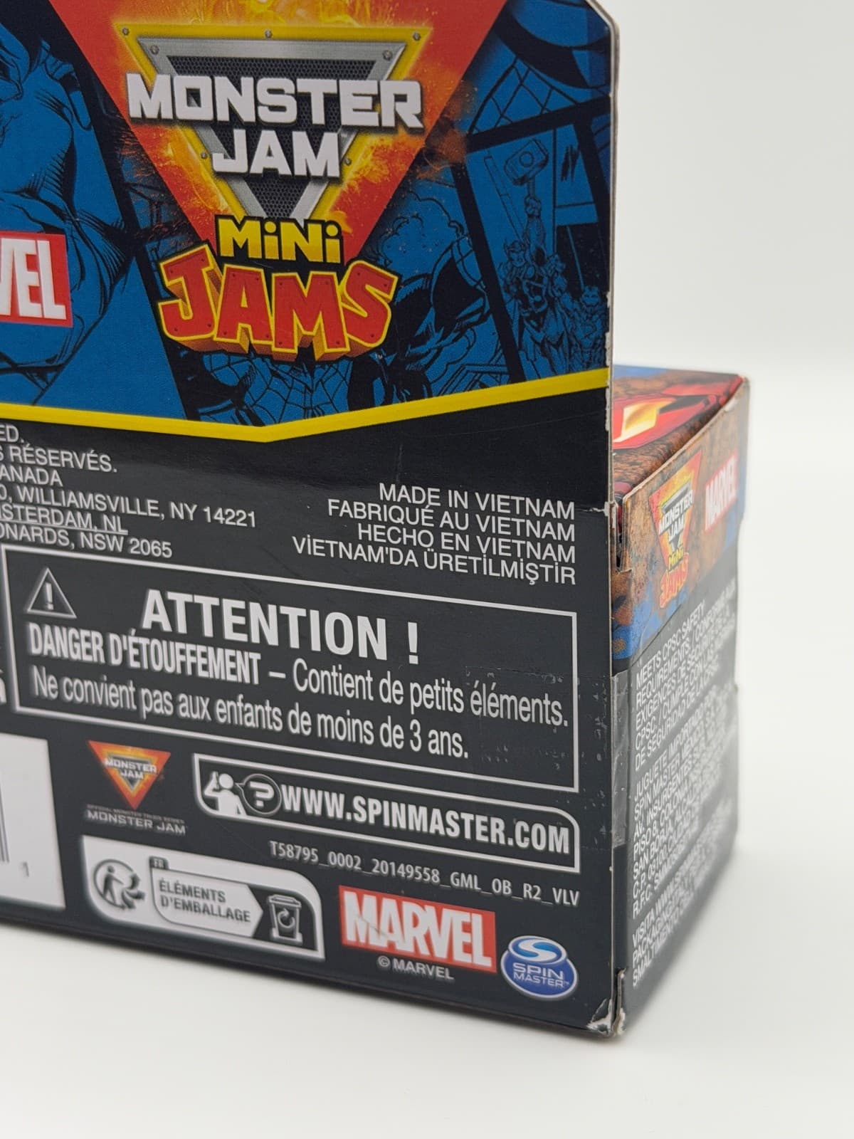 Monster Jam Mini Jams Marvel Iron Man Venom Spider-Man 3-Pack 1:87 - Thumbnail 6