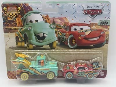 Disney Pixar Cars ~ Race To Celebrate ~ 2 pack ~ 2026 ~ Mater & McQueen - Thumbnail 2