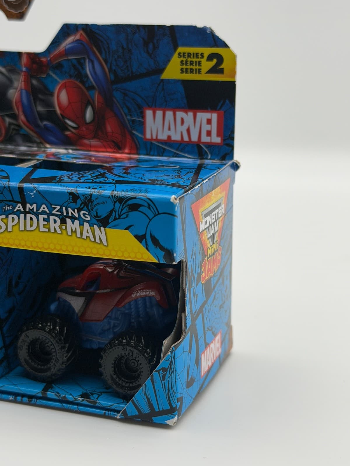 Monster Jam Mini Jams Marvel Iron Man Venom Spider-Man 3-Pack 1:87 - Thumbnail 5