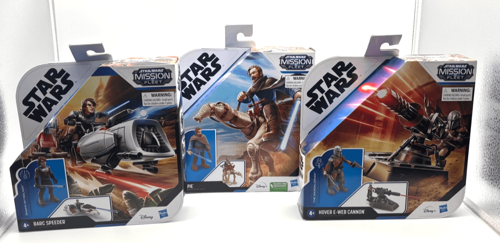 Star Wars Mission Fleet Lot 3 Ben Kenobi Anakin Mandalorian New