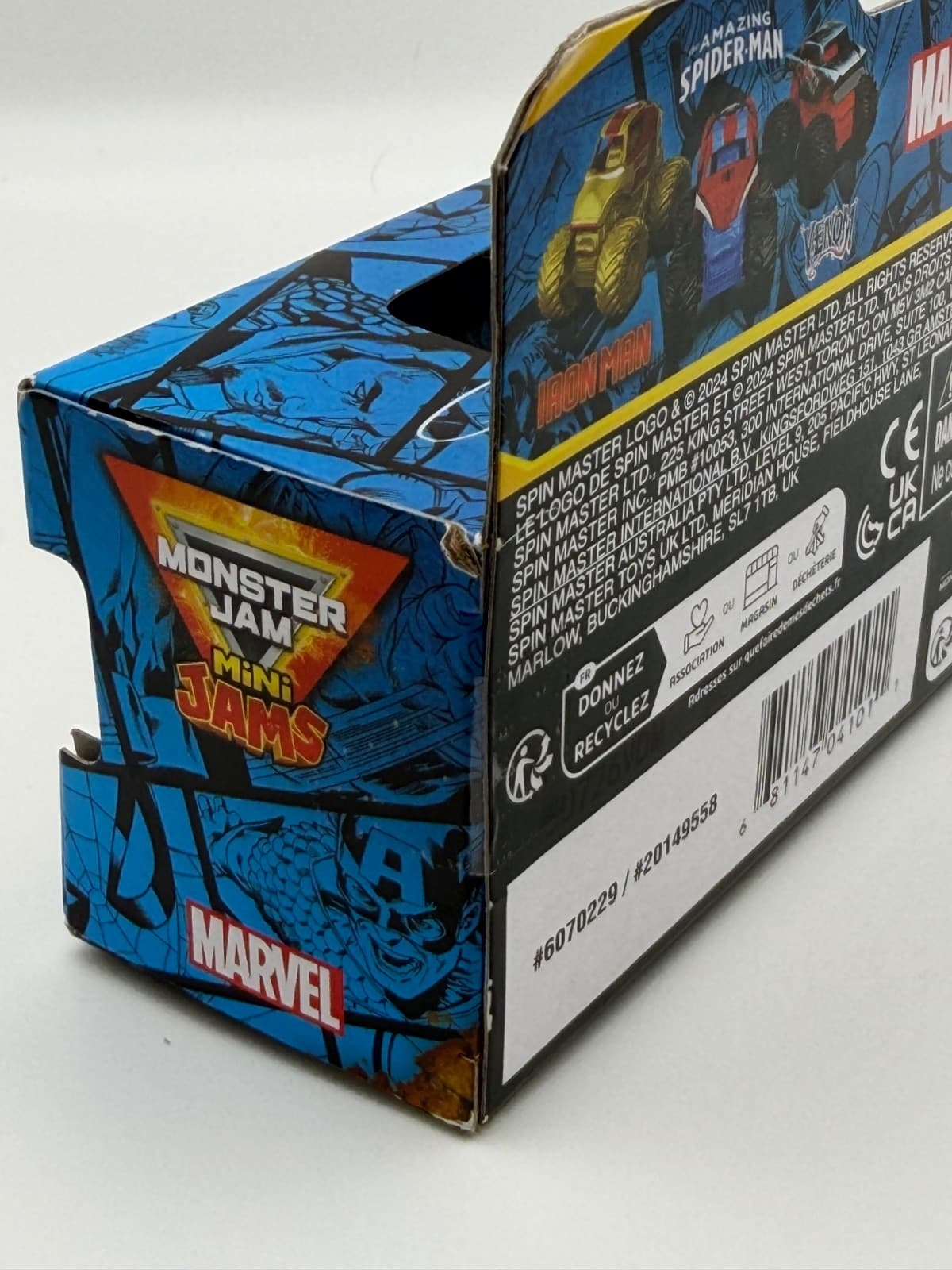 Monster Jam Mini Jams Marvel Iron Man Venom Spider-Man 3-Pack 1:87 - Thumbnail 7