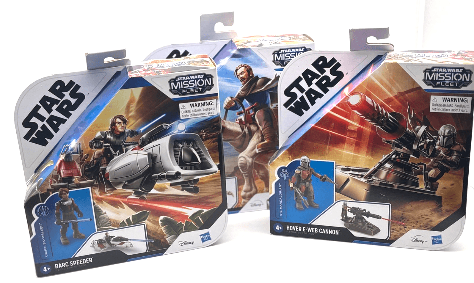 Star Wars Mission Fleet Lot 3 Ben Kenobi Anakin Mandalorian New - Thumbnail 2
