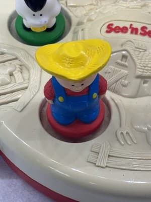 Vintage 1995 Fisher Price See n Say 3D Old MacDonalds Animals Toy Works - Thumbnail 6