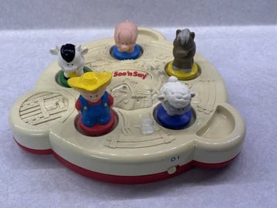Vintage 1995 Fisher Price See n Say 3D Old MacDonalds Animals Toy Works - Thumbnail 4