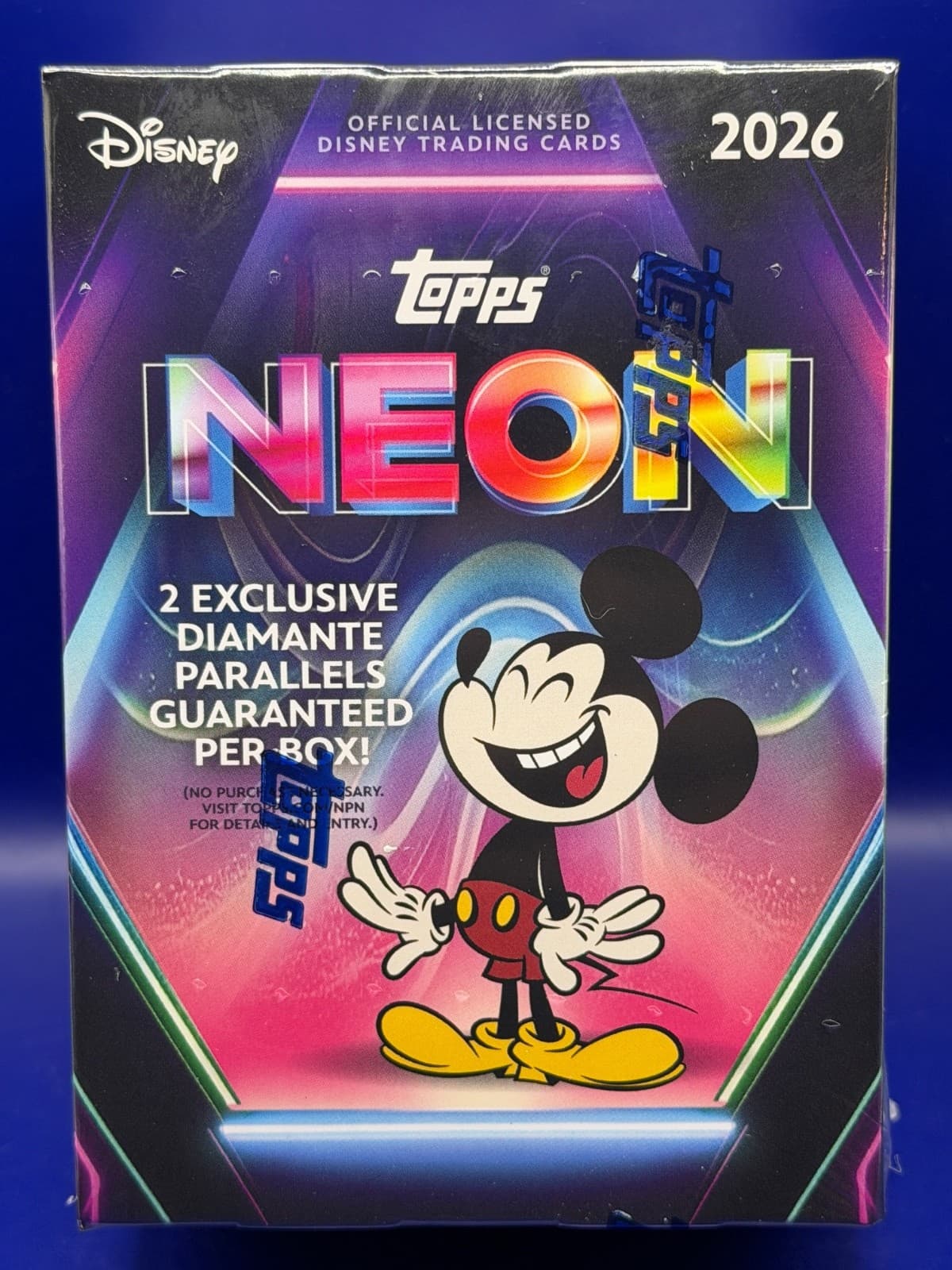 2026 Topps Disney Neon Value Blaster Box | Factory Sealed | 35 Cards Diamante