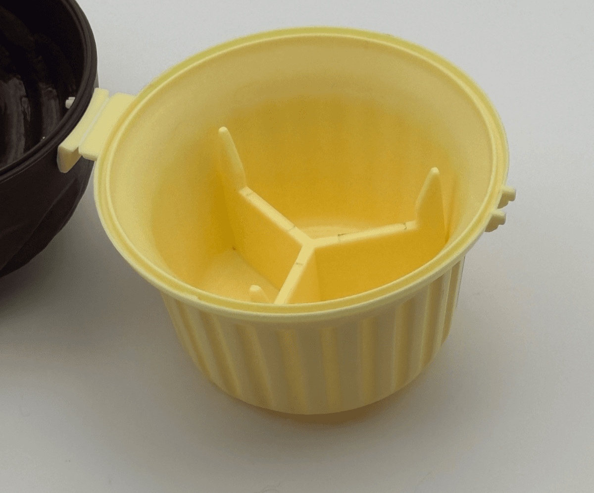 Vintage Range Kleen Go Go Cupcase Cupcake Muffin Holders Set of 3 Brown Yellow - Thumbnail 9