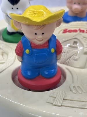 Vintage 1995 Fisher Price See n Say 3D Old MacDonalds Animals Toy Works - Thumbnail 7