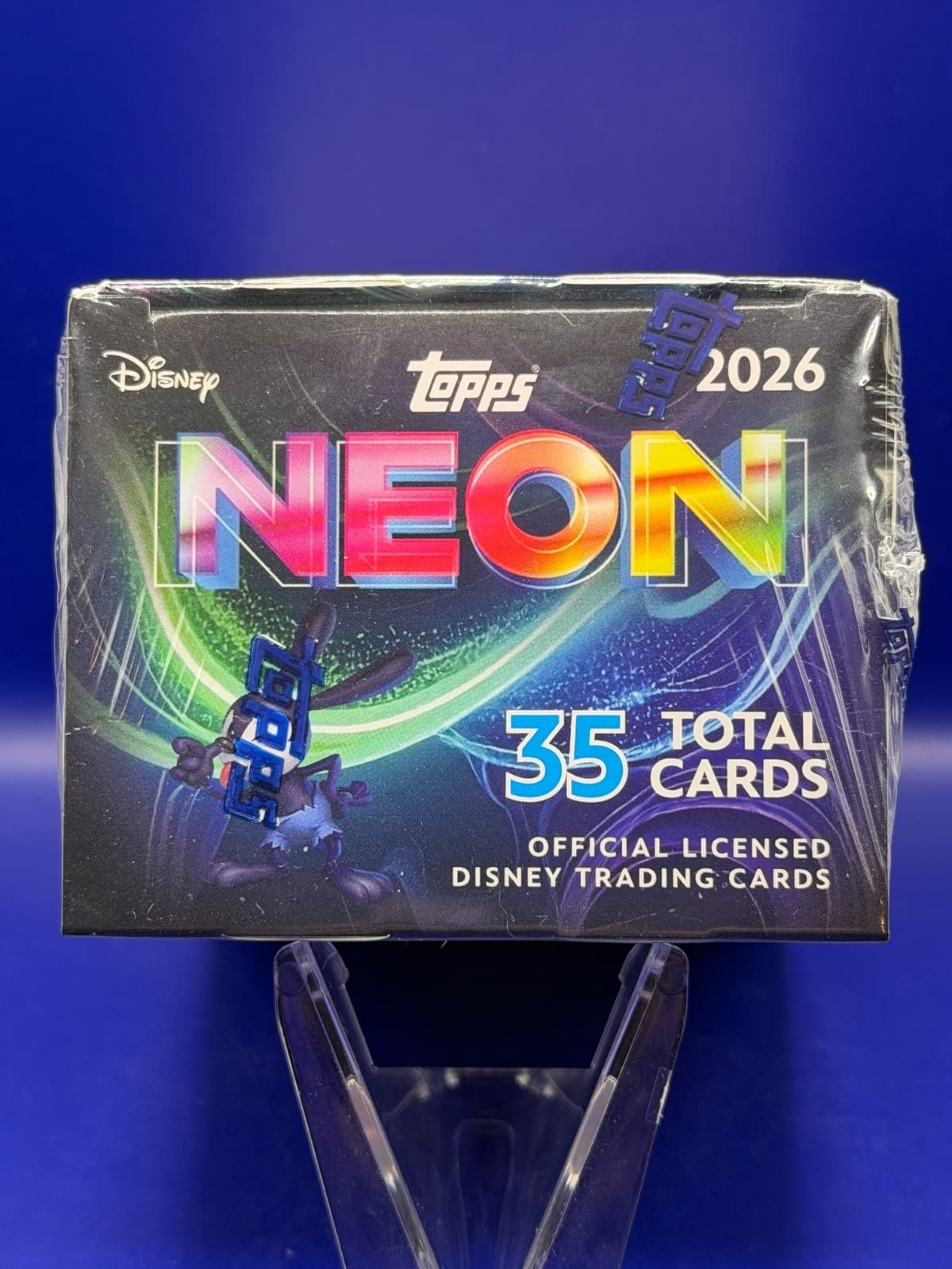 2026 Topps Disney Neon Value Blaster Box | Factory Sealed | 35 Cards Diamante - Thumbnail 3