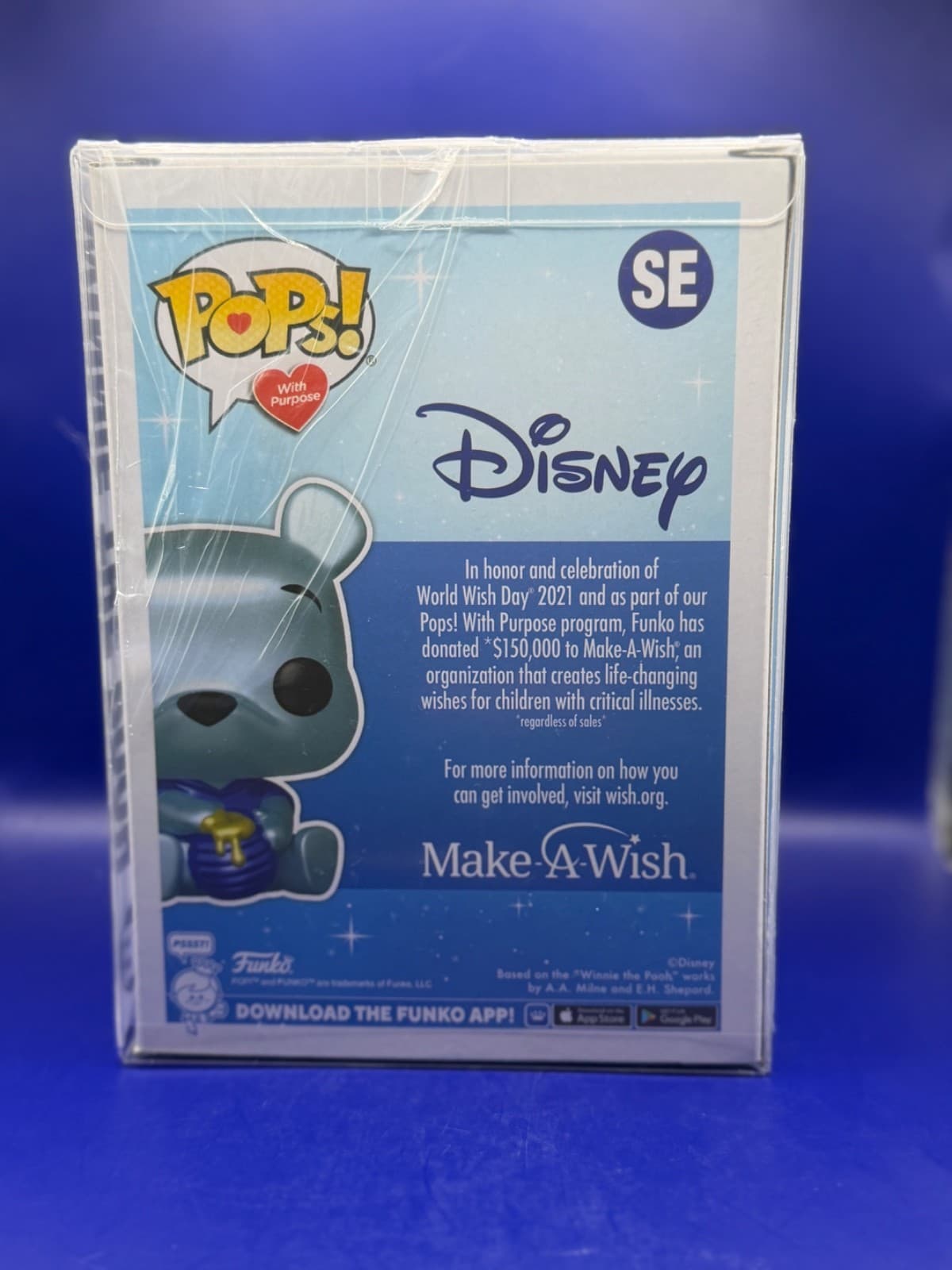 Funko Pop Disney Winnie the Pooh Hot Topic Exclusive - Metallic Blue SE Vinyl - Thumbnail 3