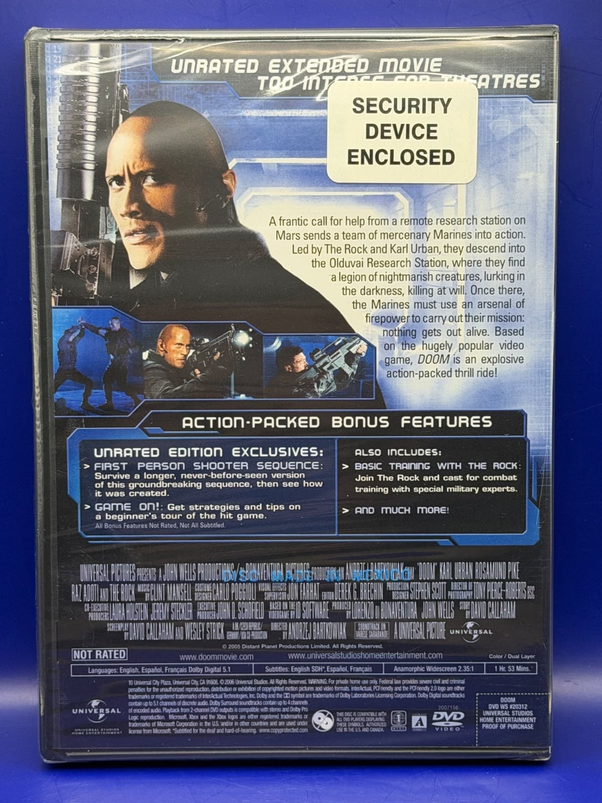 Doom (DVD, 2005) Movie Disc - Thumbnail 2