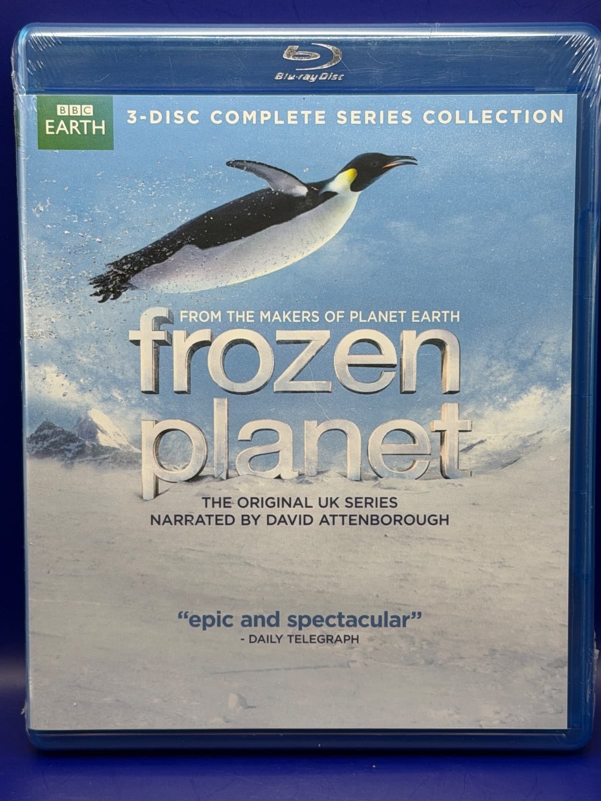 Frozen Planet Blu-ray Complete Series 3 Disc BBC Earth David Attenborough Sealed