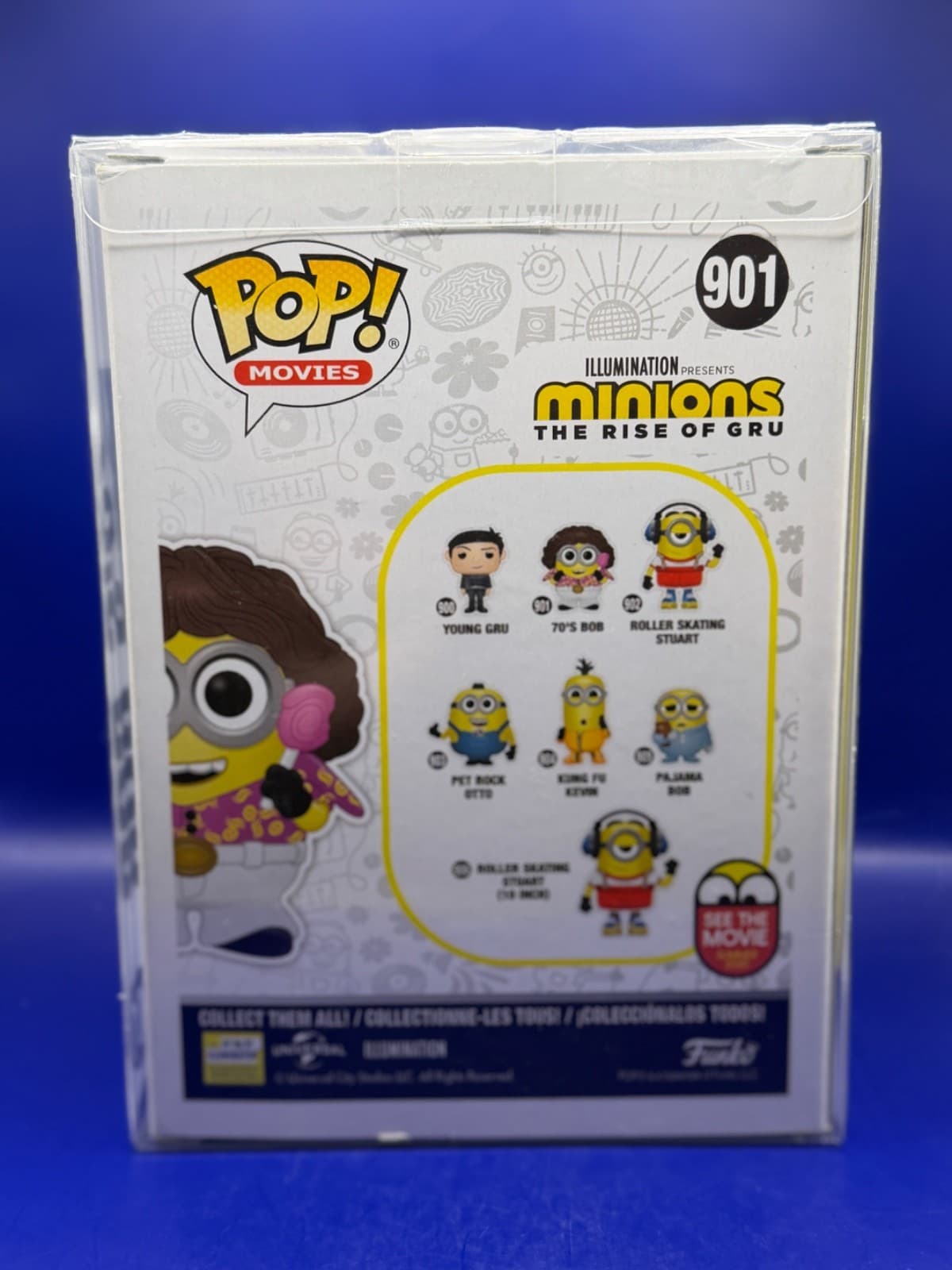 Funko Pop Movies Minions 70s Bob #901 Rise of Gru Vinyl Figure - Thumbnail 2