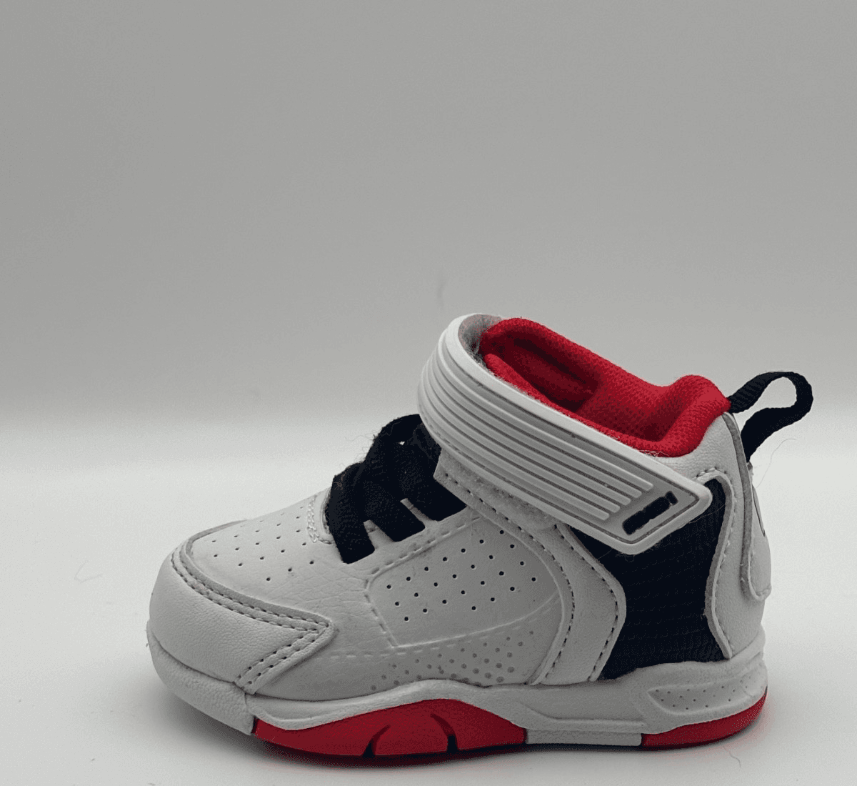 AND1 Baby Sneakers Size 2 Athletic Strap Sneaker Black and Red - Thumbnail 15