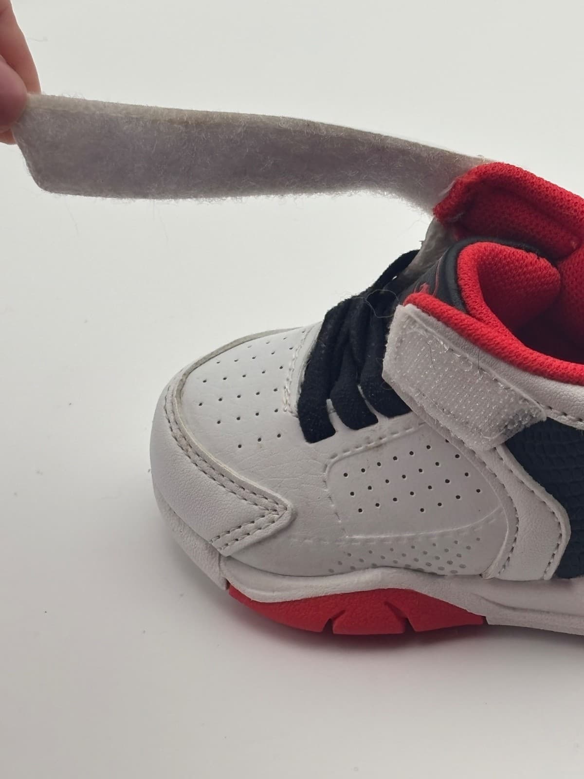 AND1 Baby Sneakers Size 2 Athletic Strap Sneaker Black and Red - Thumbnail 19