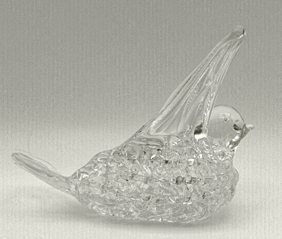 Hand Blown Spun Glass Bird Ornament Vintage - Thumbnail 2