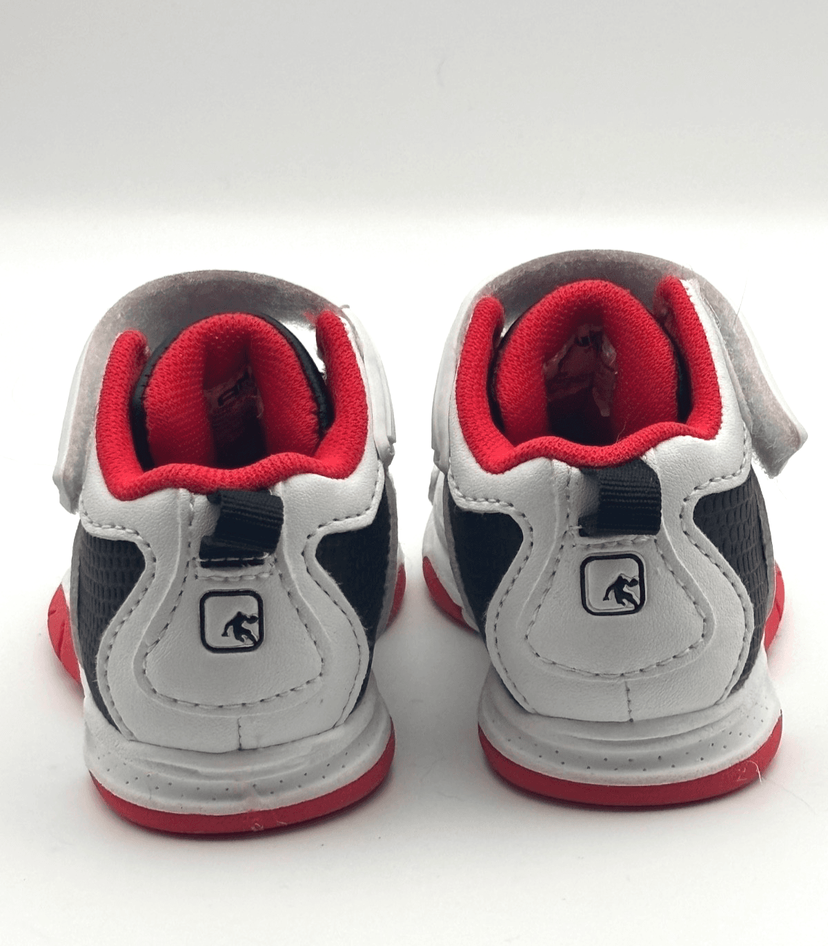 AND1 Baby Sneakers Size 2 Athletic Strap Sneaker Black and Red - Thumbnail 2